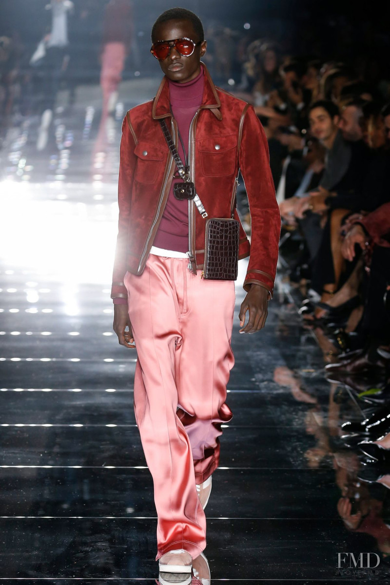 Malick Bodian featured in  the Tom Ford fashion show for Autumn/Winter 2020