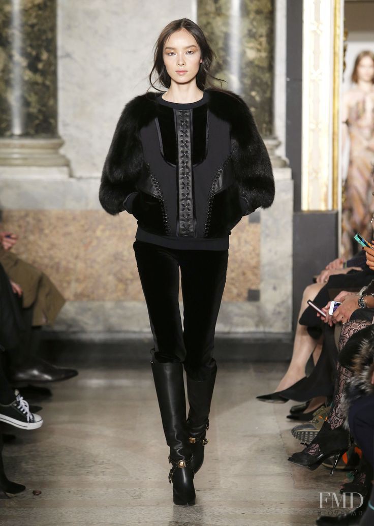 Fei Fei Sun featured in  the Pucci fashion show for Autumn/Winter 2014
