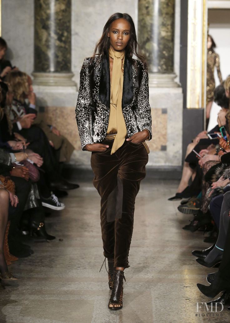 Leila Ndabirabe featured in  the Pucci fashion show for Autumn/Winter 2014