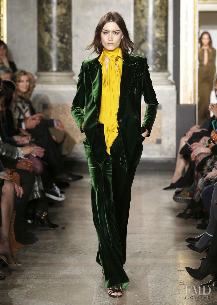 Ronja Furrer featured in  the Pucci fashion show for Autumn/Winter 2014