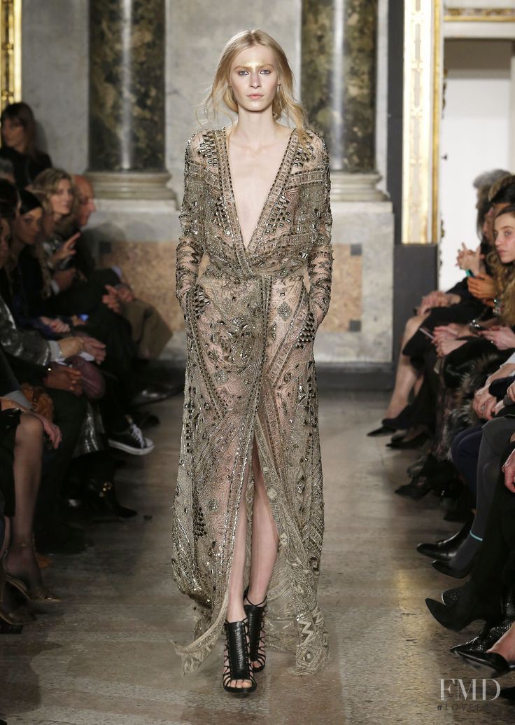 Julia Nobis featured in  the Pucci fashion show for Autumn/Winter 2014