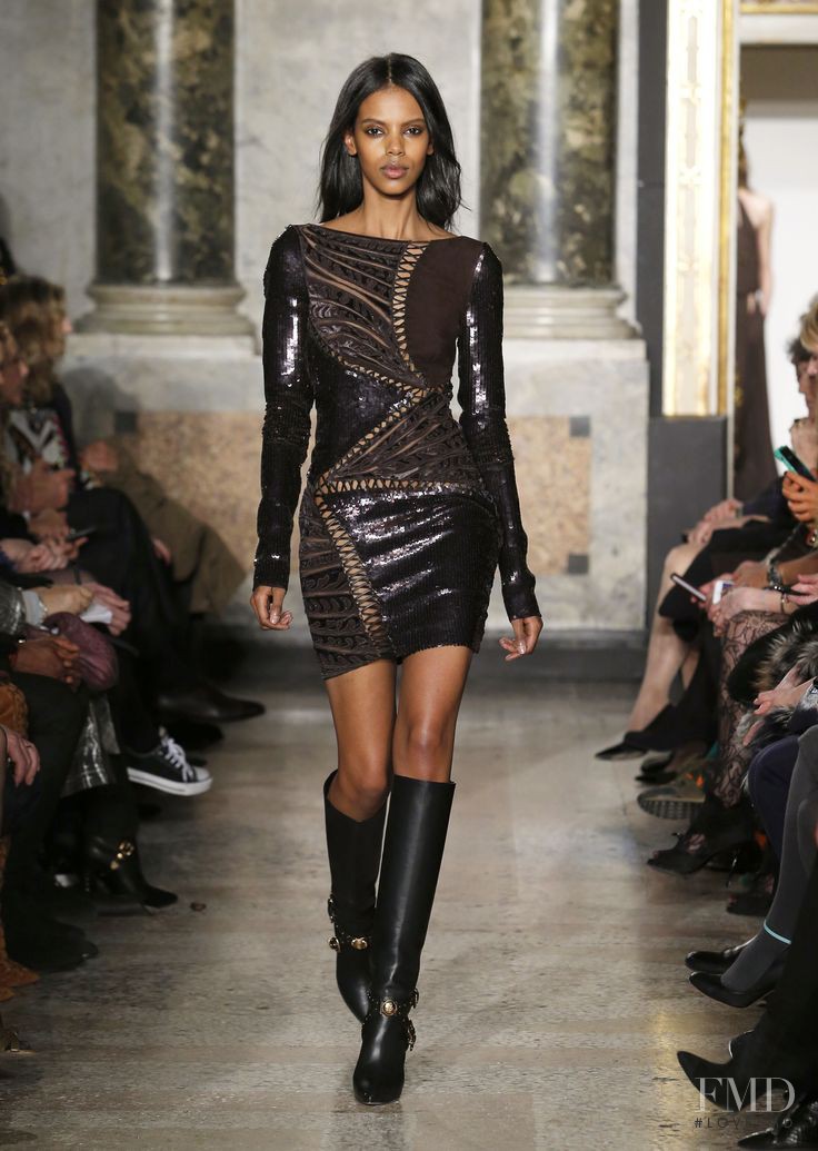 Grace Mahary featured in  the Pucci fashion show for Autumn/Winter 2014