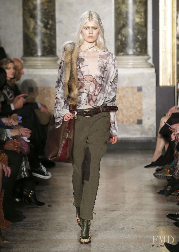 Ola Rudnicka featured in  the Pucci fashion show for Autumn/Winter 2014