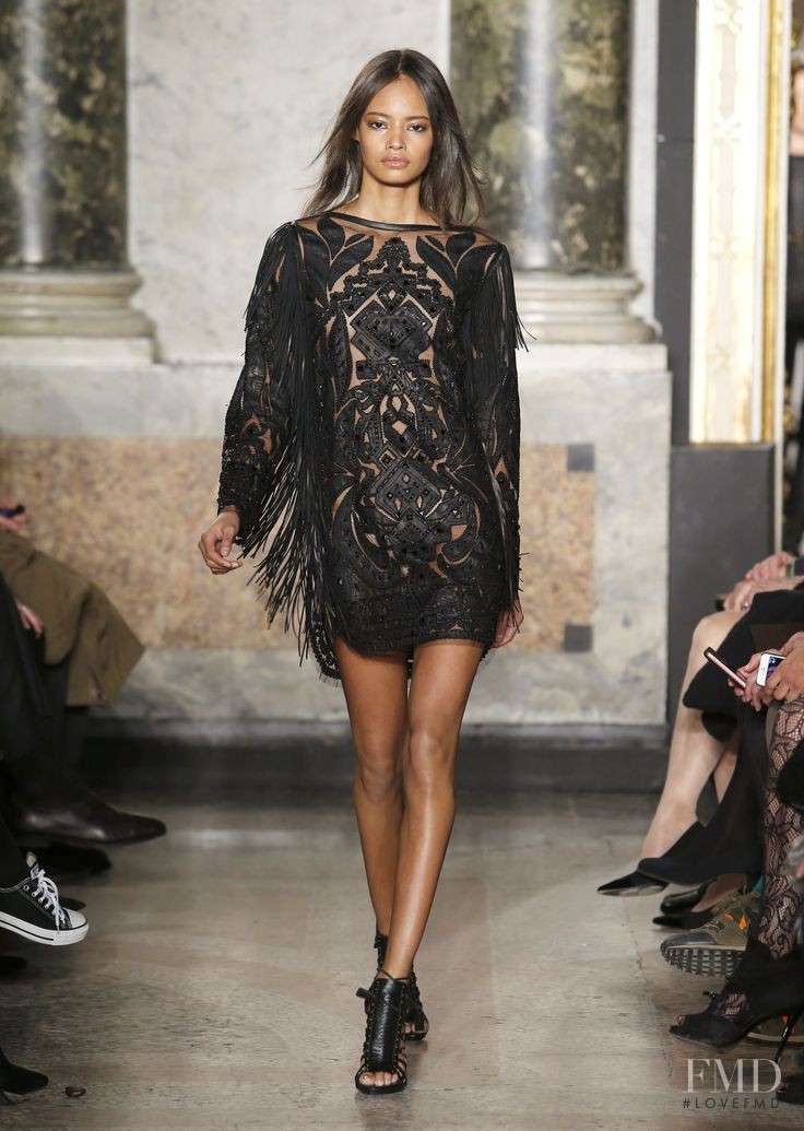 Malaika Firth featured in  the Pucci fashion show for Autumn/Winter 2014