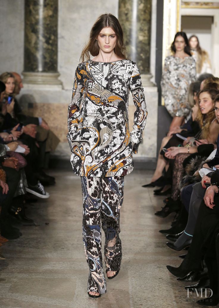 Elodia Prieto featured in  the Pucci fashion show for Autumn/Winter 2014