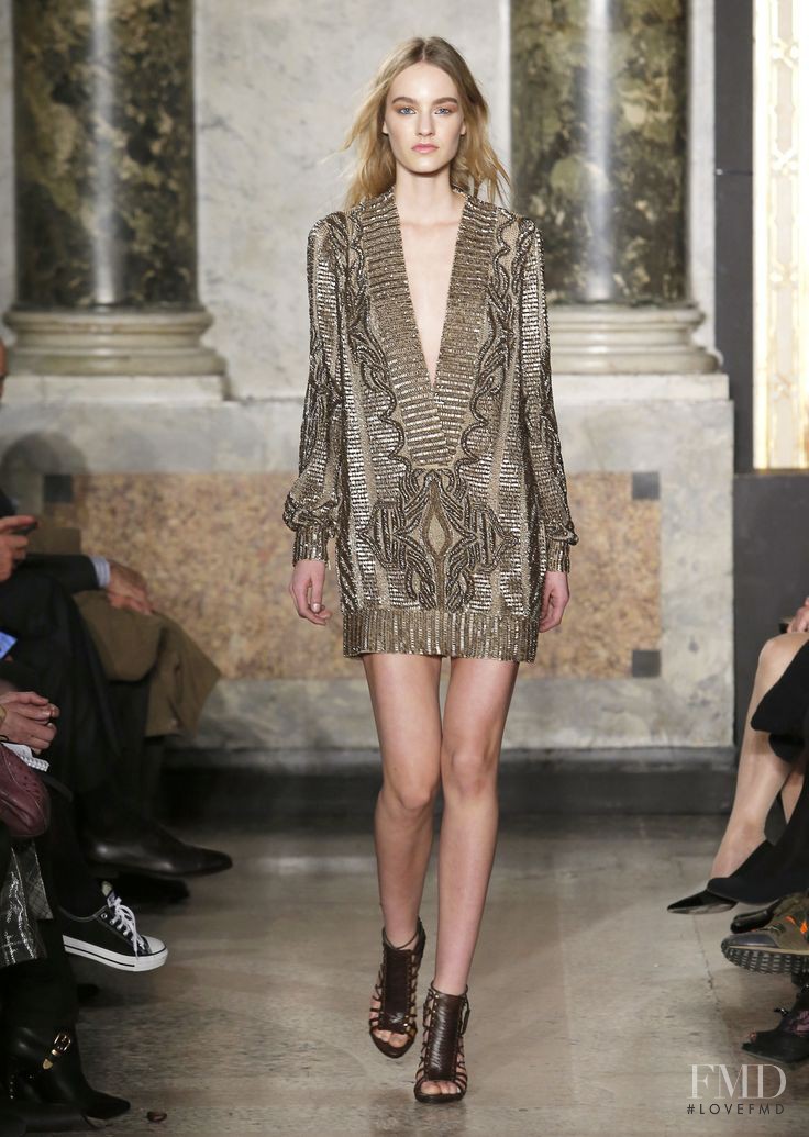 Maartje Verhoef featured in  the Pucci fashion show for Autumn/Winter 2014