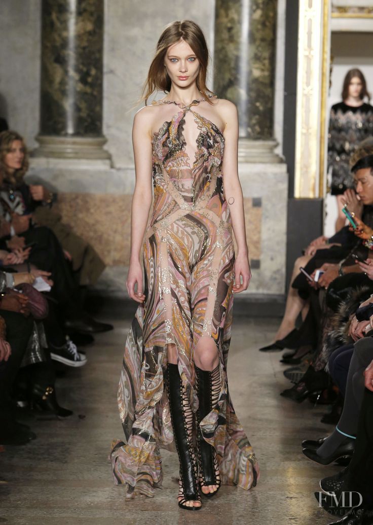 Tanya Katysheva featured in  the Pucci fashion show for Autumn/Winter 2014