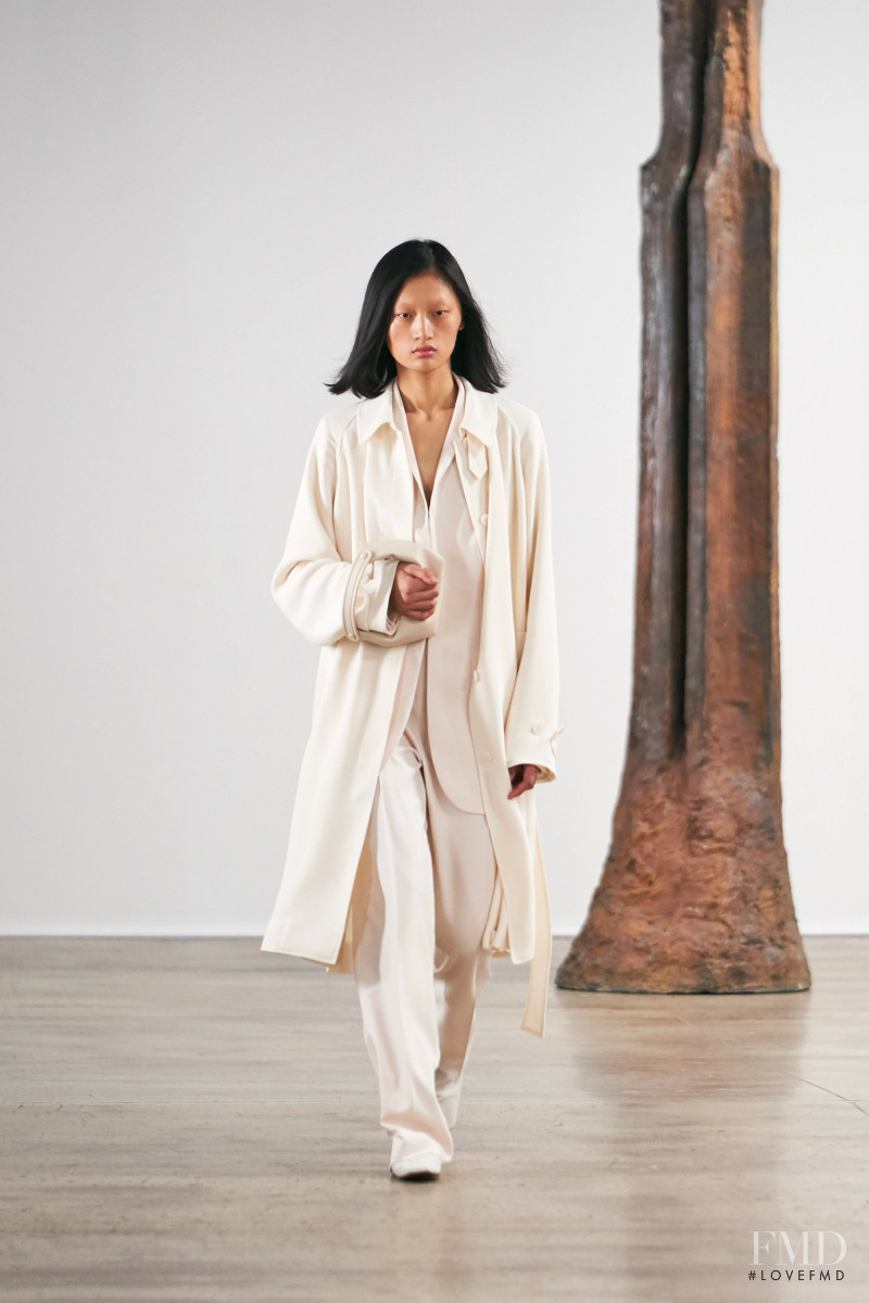 Yilan Hua featured in  the The Row fashion show for Autumn/Winter 2020