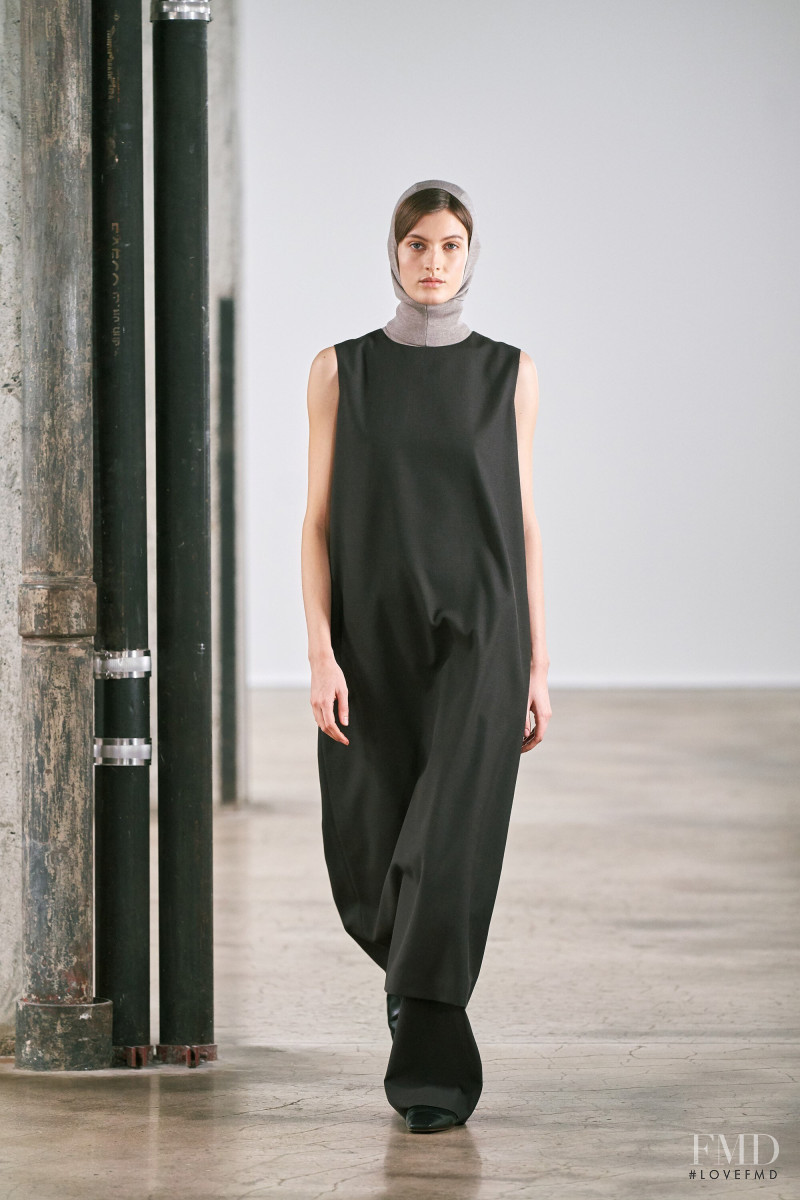 Louise Lefebure featured in  the The Row fashion show for Autumn/Winter 2020