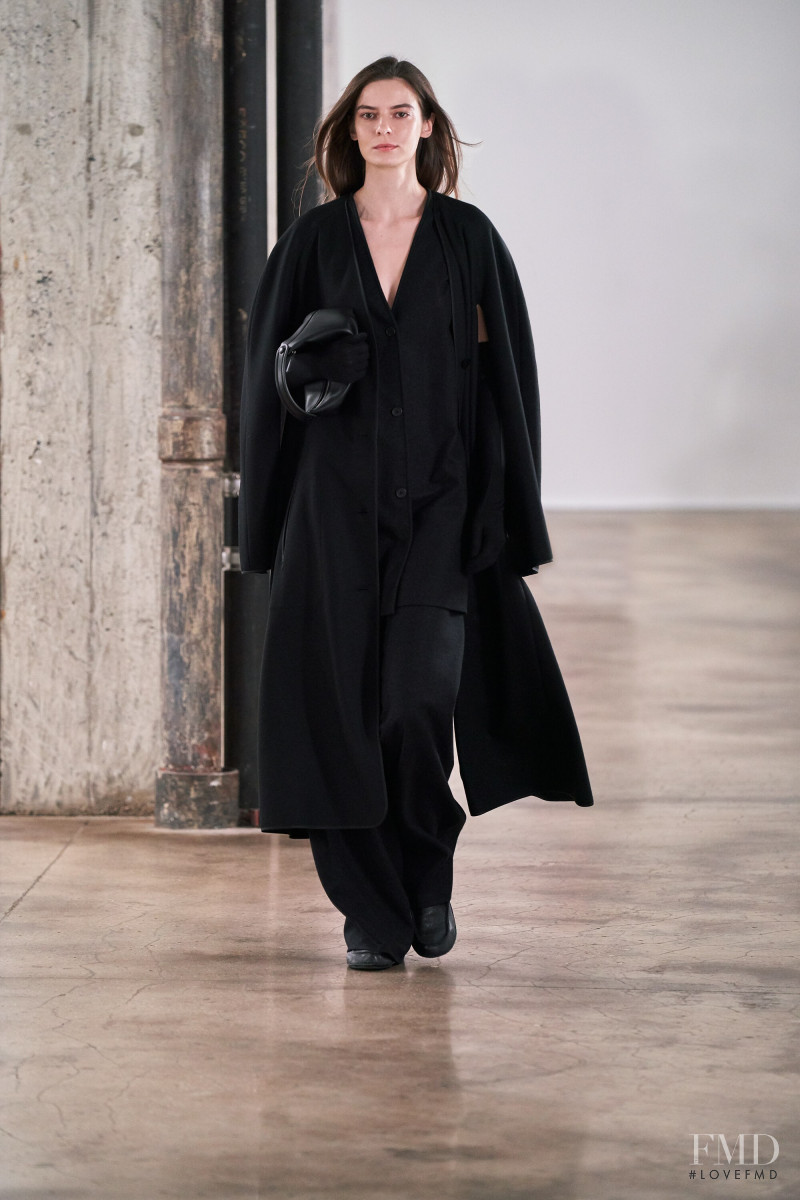 Dasha Denisenko featured in  the The Row fashion show for Autumn/Winter 2020