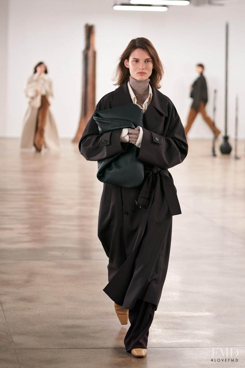Giedre Dukauskaite featured in  the The Row fashion show for Autumn/Winter 2020