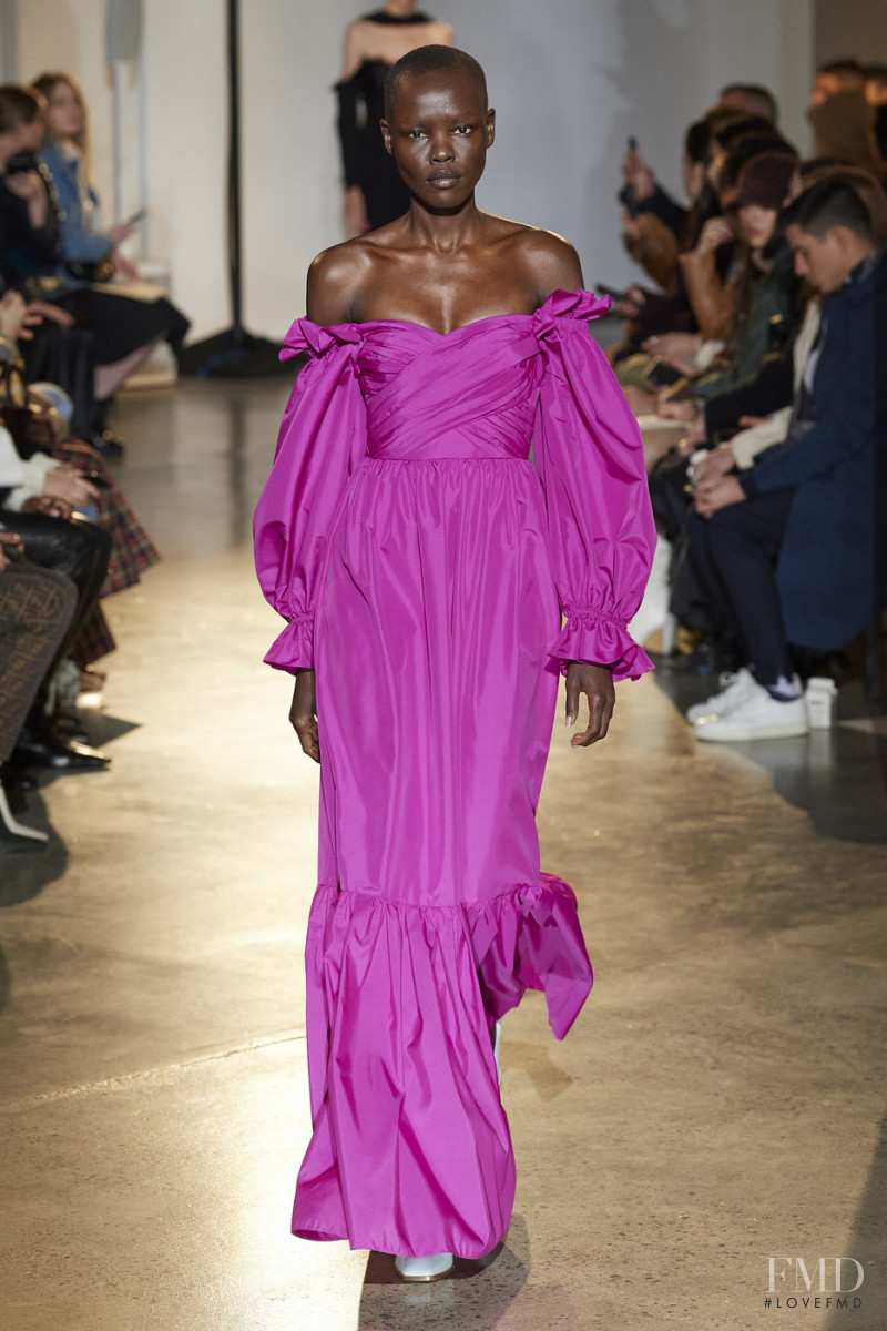 Grace Bol featured in  the Self Portrait fashion show for Autumn/Winter 2020