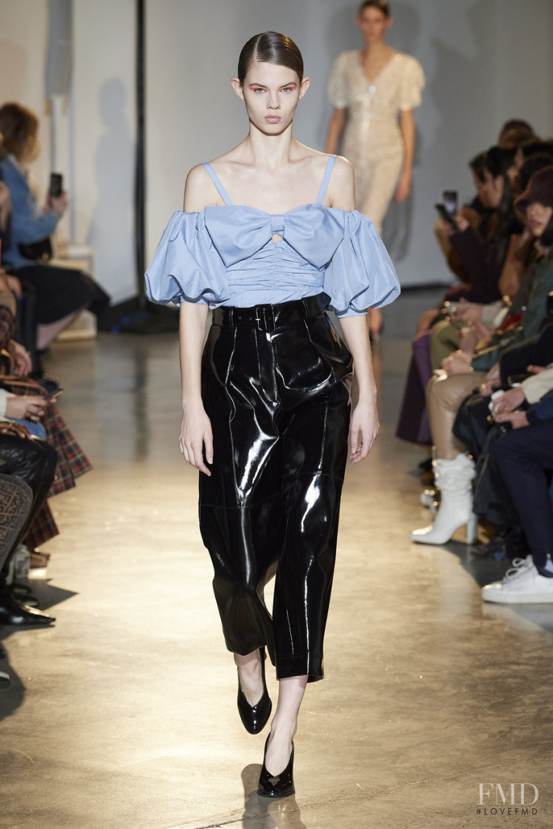 Julia Merkelbach featured in  the Self Portrait fashion show for Autumn/Winter 2020