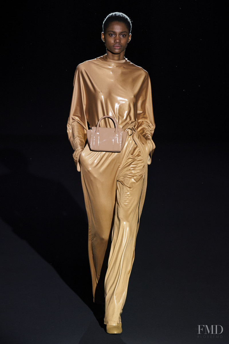 Tara Falla featured in  the Sally LaPointe fashion show for Autumn/Winter 2020