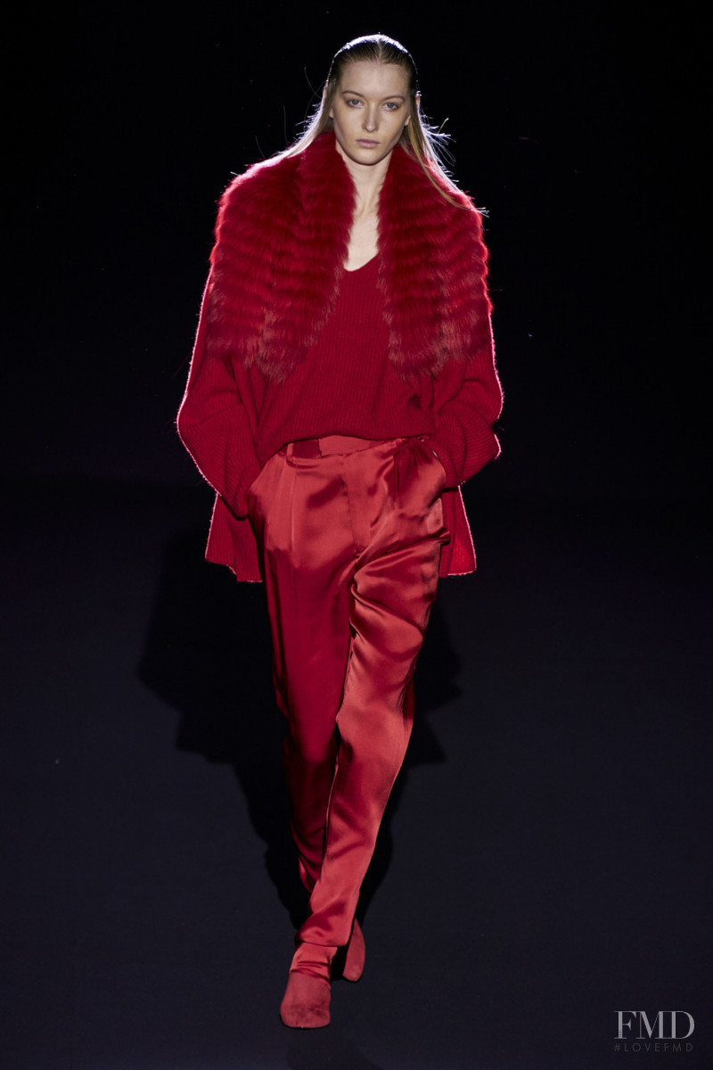Kateryna Zub featured in  the Sally LaPointe fashion show for Autumn/Winter 2020