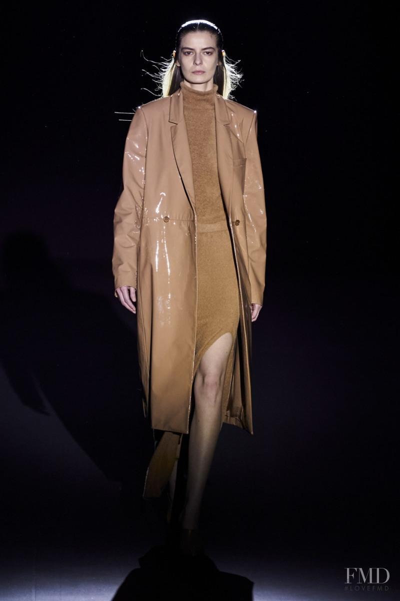 Dasha Denisenko featured in  the Sally LaPointe fashion show for Autumn/Winter 2020