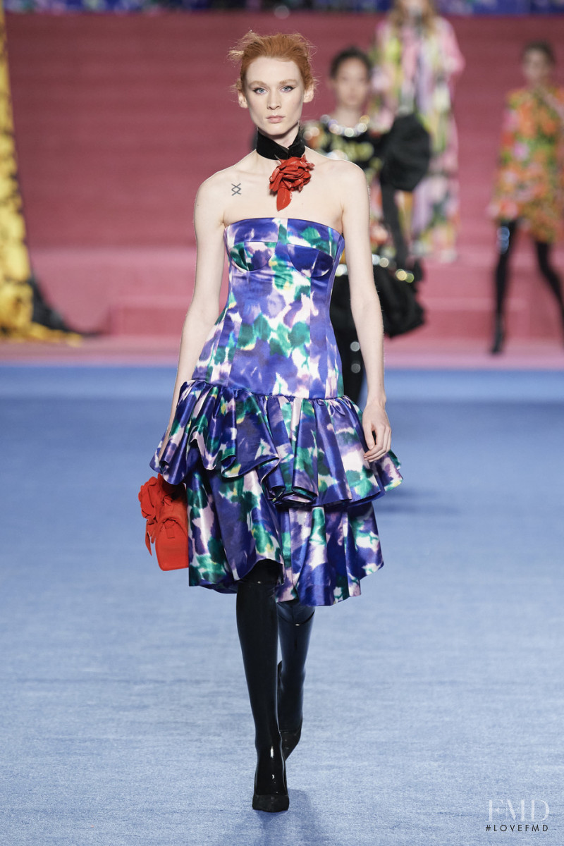 Kaila Wyatt featured in  the Richard Quinn fashion show for Autumn/Winter 2020