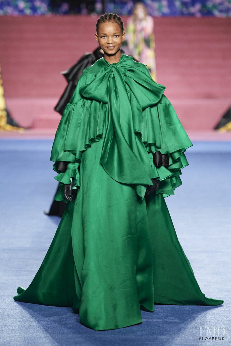 Ikram Abdi Omar featured in  the Richard Quinn fashion show for Autumn/Winter 2020