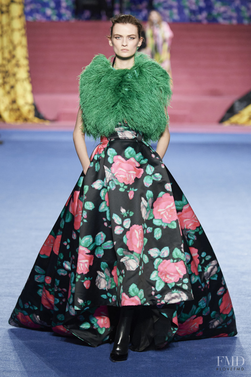 Lara Mullen featured in  the Richard Quinn fashion show for Autumn/Winter 2020