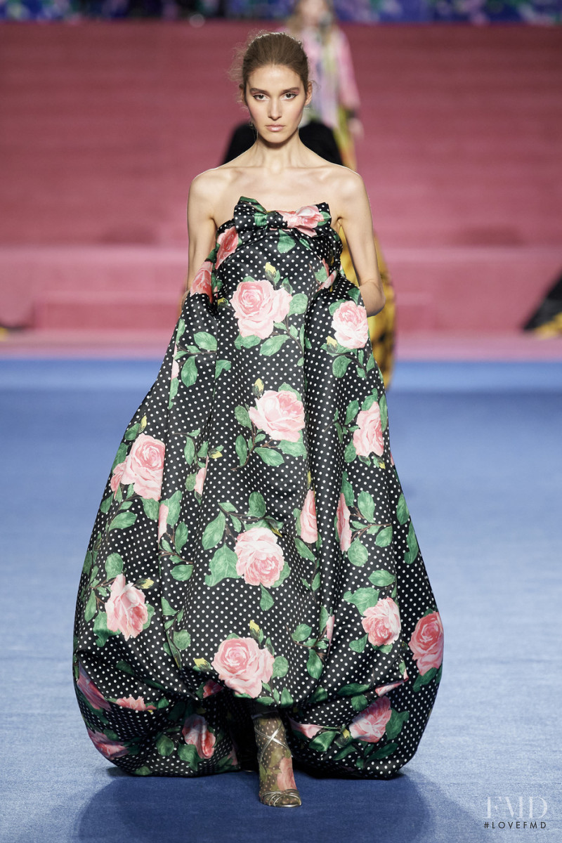 Rachelle Harris featured in  the Richard Quinn fashion show for Autumn/Winter 2020