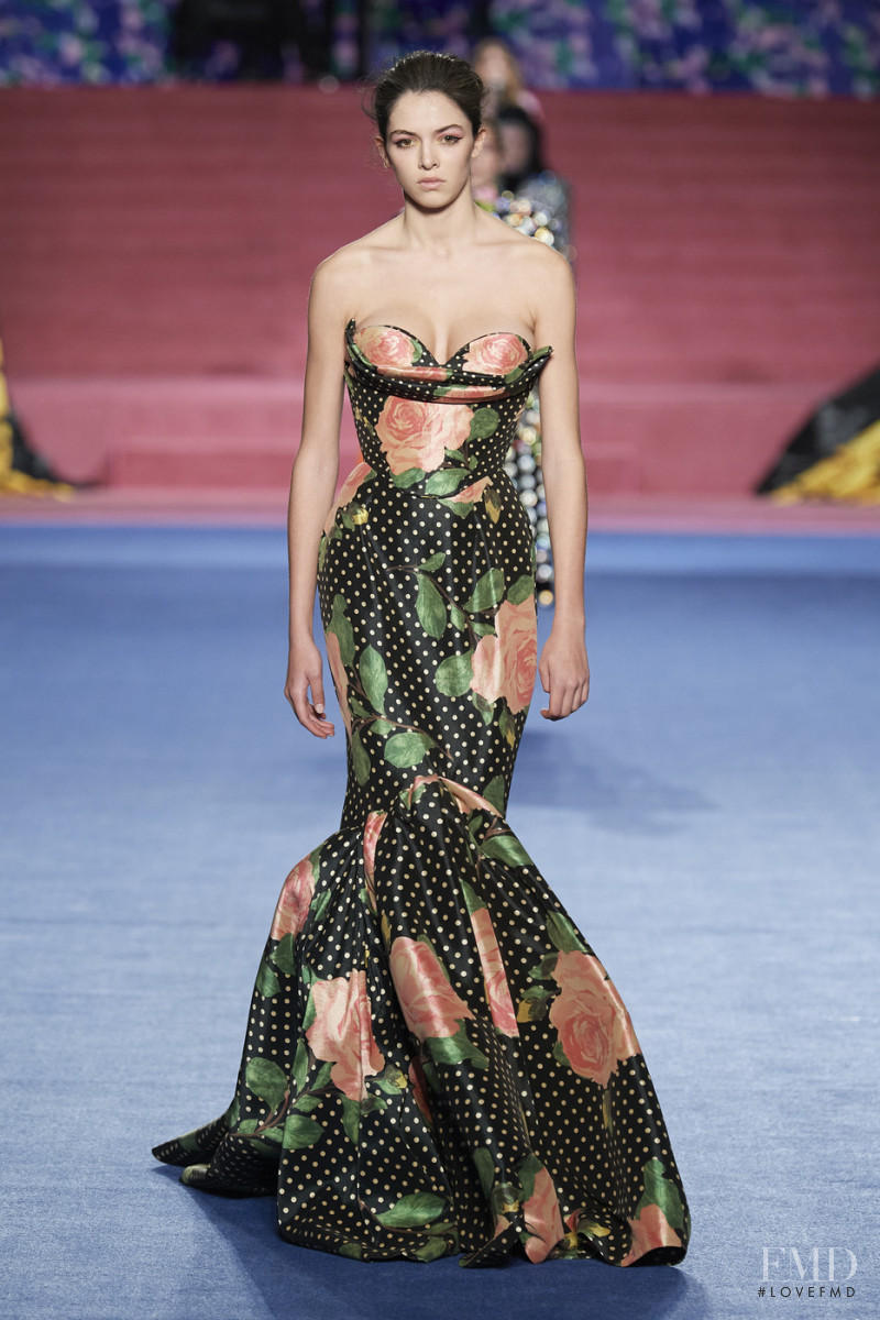 Maria Miguel featured in  the Richard Quinn fashion show for Autumn/Winter 2020