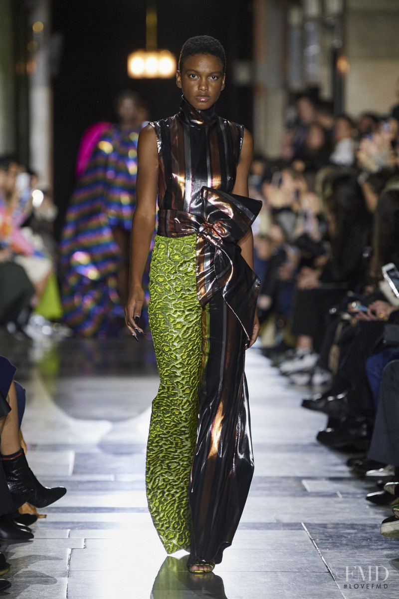 Ana Barbosa featured in  the Halpern fashion show for Autumn/Winter 2020