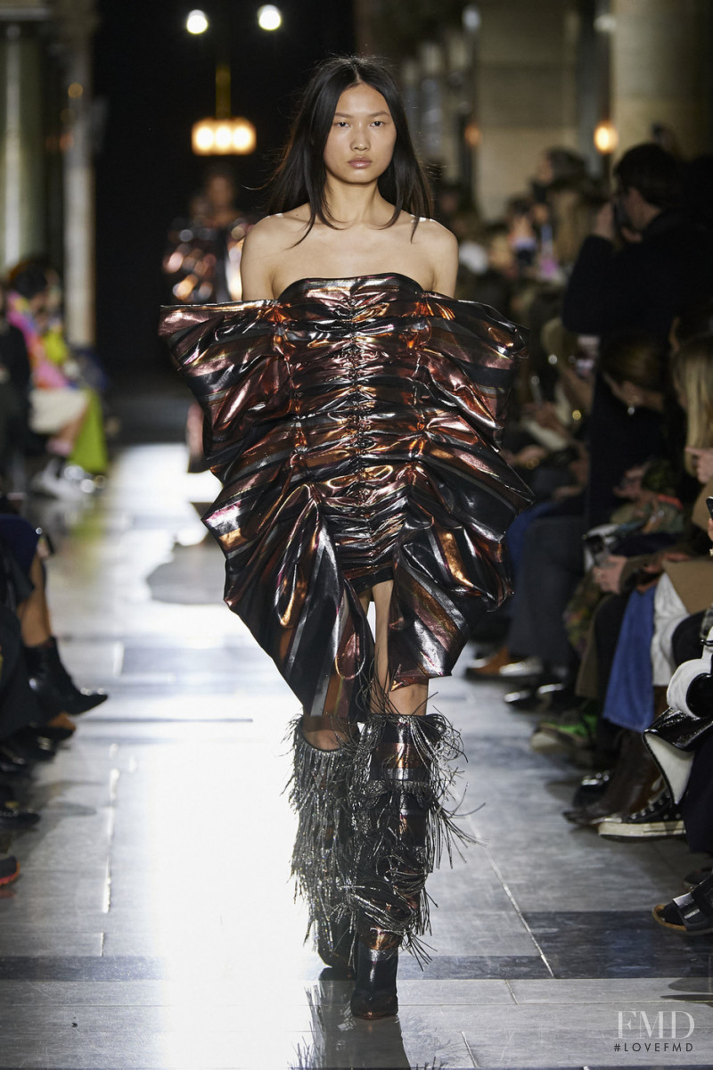 Ning Jinyi featured in  the Halpern fashion show for Autumn/Winter 2020