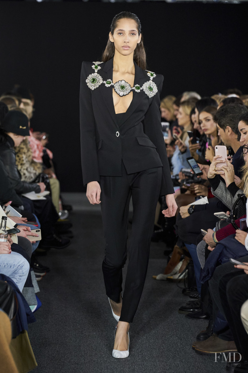 Yasmin Wijnaldum featured in  the David Koma fashion show for Autumn/Winter 2020