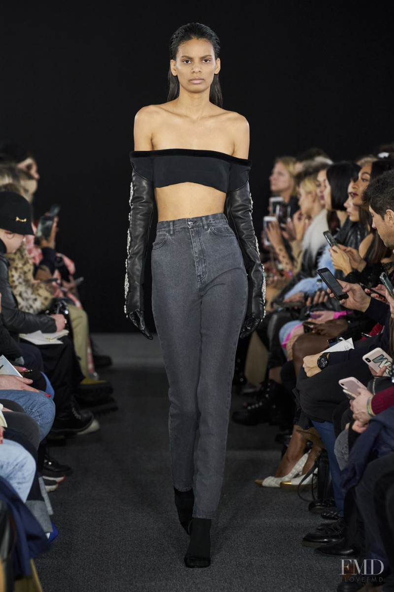 Annibelis Baez featured in  the David Koma fashion show for Autumn/Winter 2020