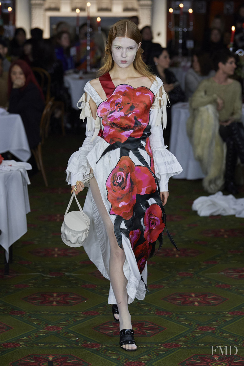 Yeva Podurian featured in  the Dilara Findikoglu fashion show for Autumn/Winter 2020