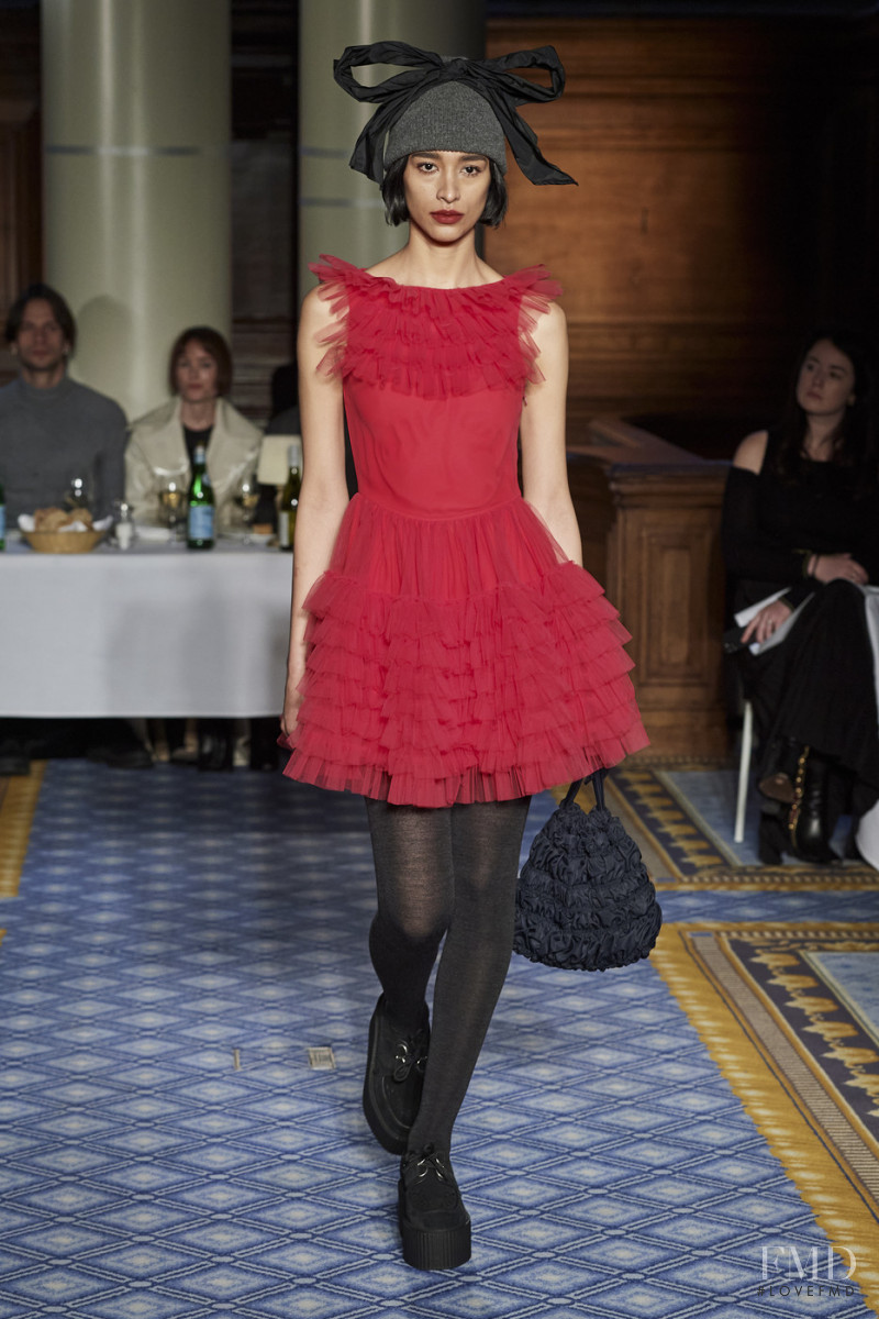 Marsella Vazquez Rea featured in  the Molly Goddard fashion show for Autumn/Winter 2020