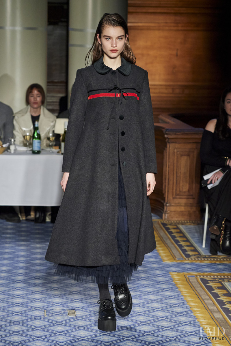 Meghan Roche featured in  the Molly Goddard fashion show for Autumn/Winter 2020
