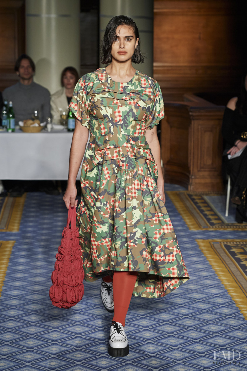 Jill Kortleve featured in  the Molly Goddard fashion show for Autumn/Winter 2020
