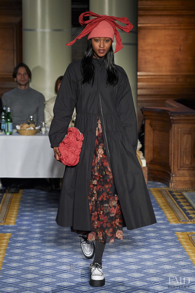 Nyasha Matonhodze featured in  the Molly Goddard fashion show for Autumn/Winter 2020