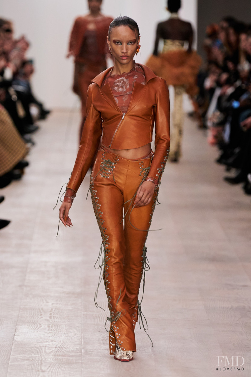 Georgia Palmer featured in  the Charlotte Knowles fashion show for Autumn/Winter 2020