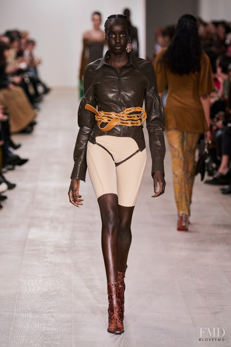 Niko Riam featured in  the Charlotte Knowles fashion show for Autumn/Winter 2020