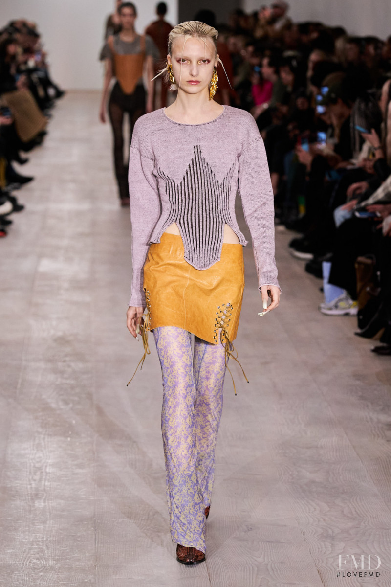 Sonya Maltceva featured in  the Charlotte Knowles fashion show for Autumn/Winter 2020