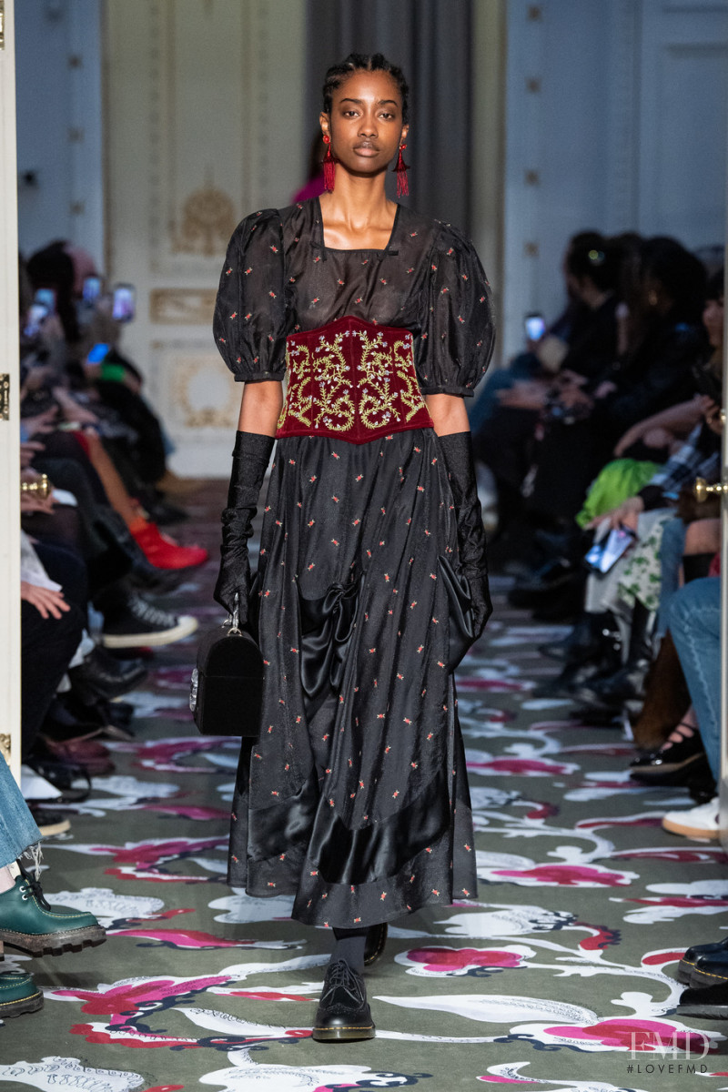 Crystal Noreiga featured in  the Shrimps fashion show for Autumn/Winter 2020