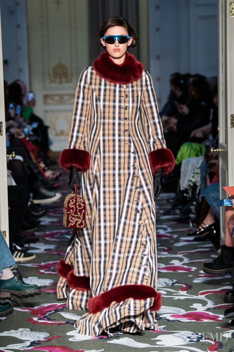 Amber Witcomb featured in  the Shrimps fashion show for Autumn/Winter 2020