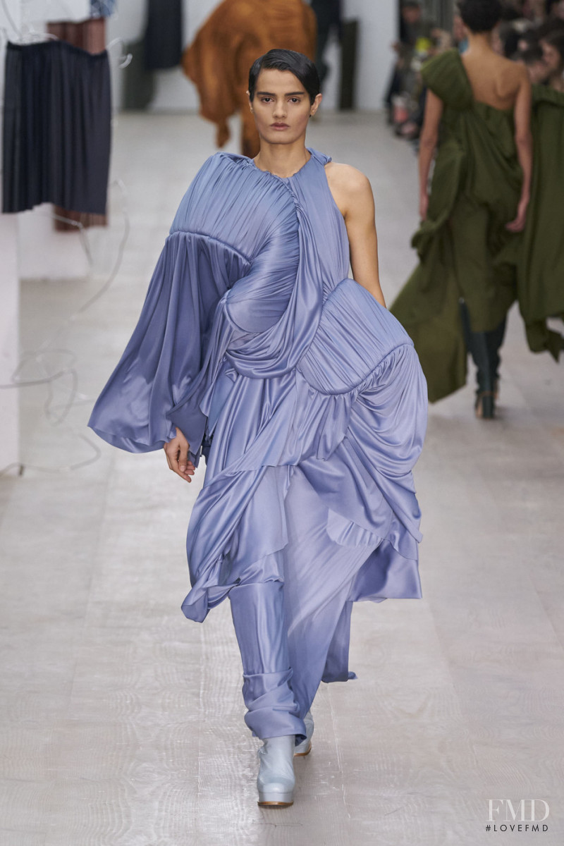 Dipti Sharma featured in  the Richard Malone fashion show for Autumn/Winter 2020