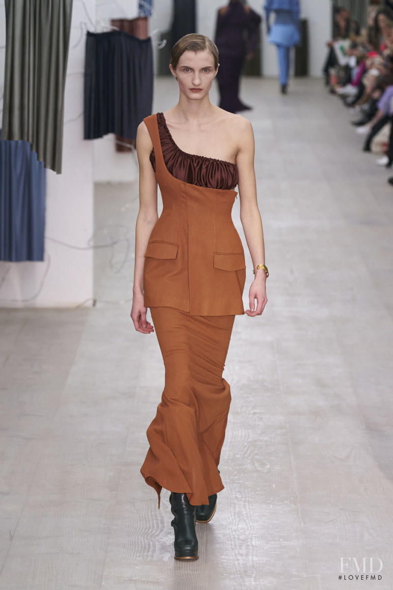 Merle Gerhardy featured in  the Richard Malone fashion show for Autumn/Winter 2020