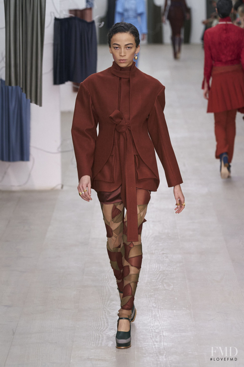 Emily Viviane featured in  the Richard Malone fashion show for Autumn/Winter 2020