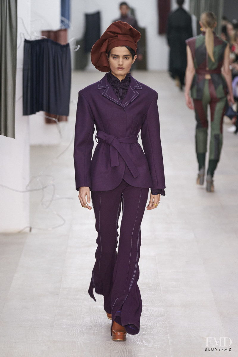 Dipti Sharma featured in  the Richard Malone fashion show for Autumn/Winter 2020