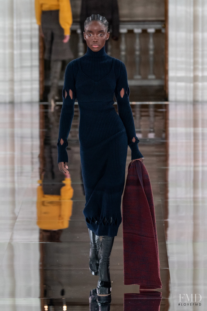 Maty Fall Diba featured in  the Victoria Beckham fashion show for Autumn/Winter 2020