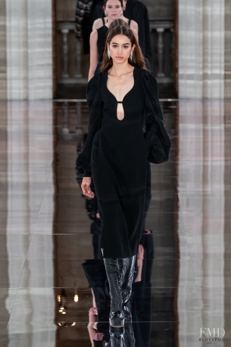Justina Ageitos featured in  the Victoria Beckham fashion show for Autumn/Winter 2020