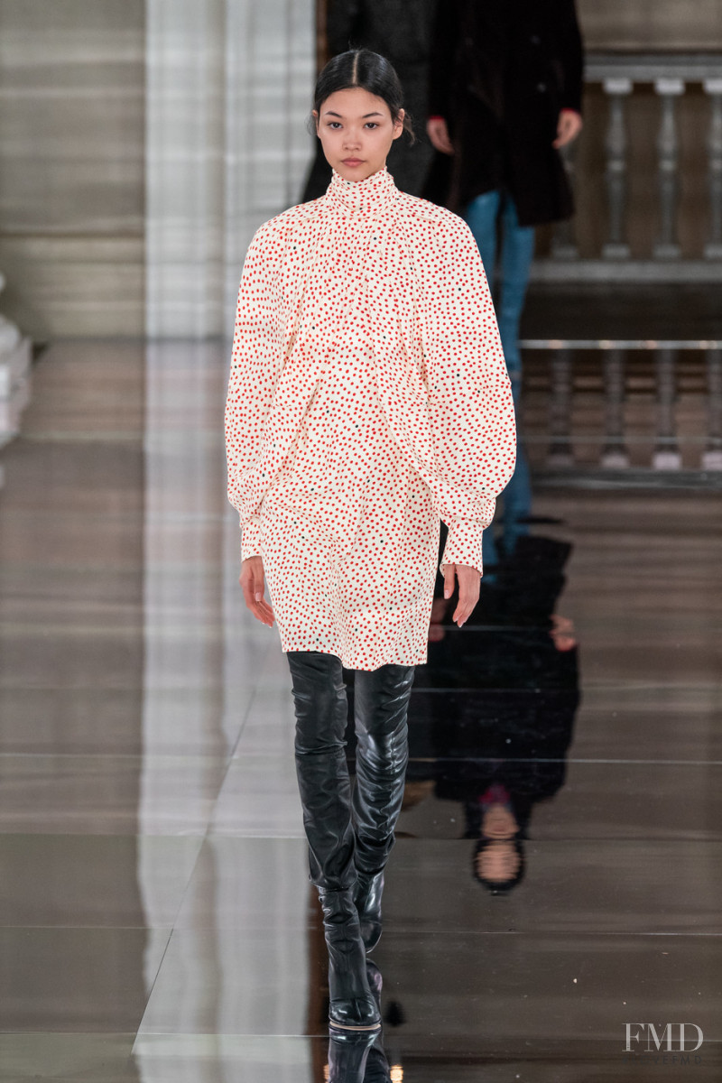 Mika Schneider featured in  the Victoria Beckham fashion show for Autumn/Winter 2020