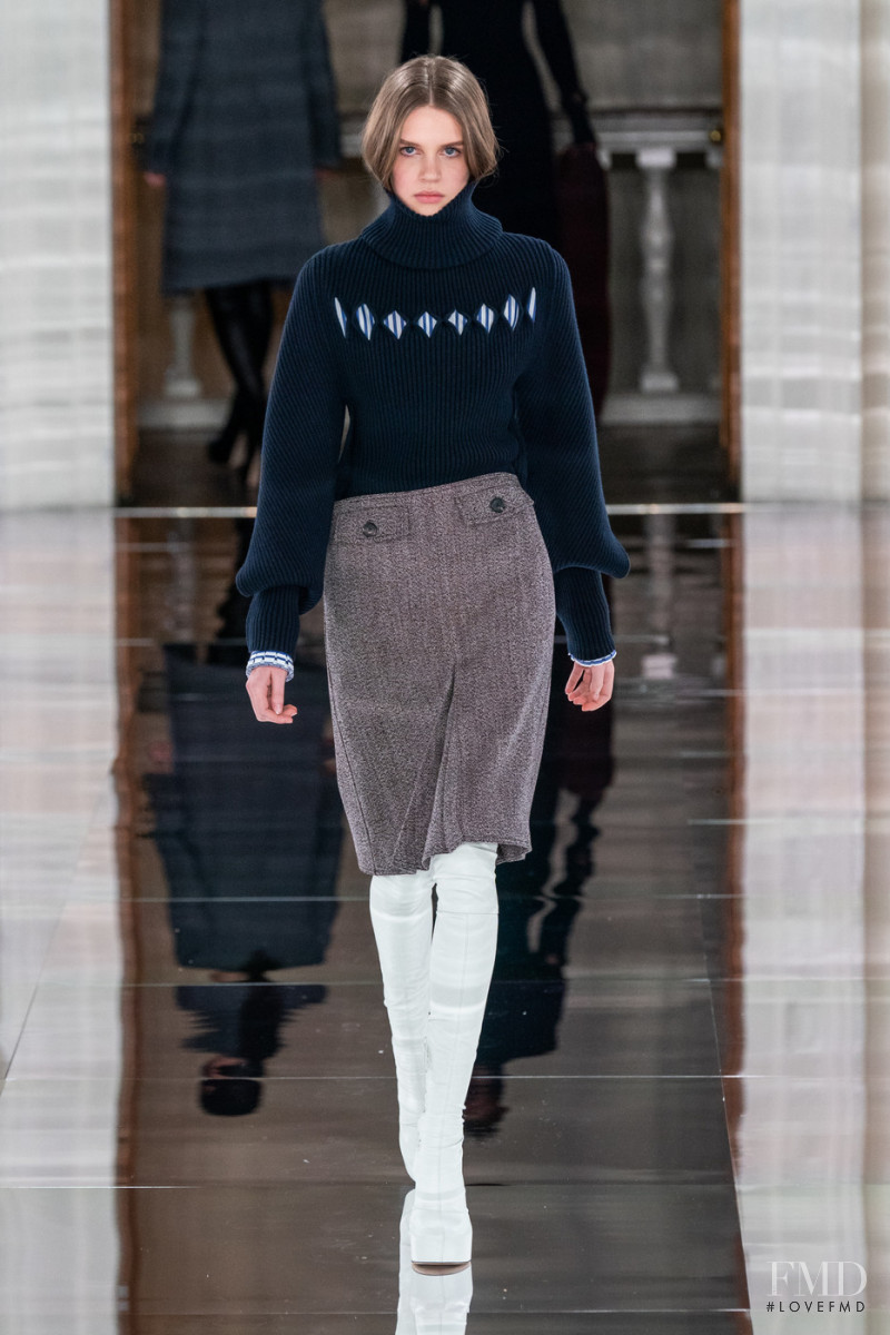 Leelou Laridan featured in  the Victoria Beckham fashion show for Autumn/Winter 2020