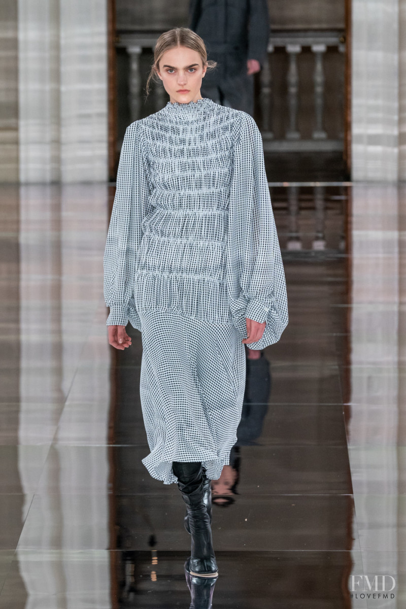 Josefine Lynderup featured in  the Victoria Beckham fashion show for Autumn/Winter 2020