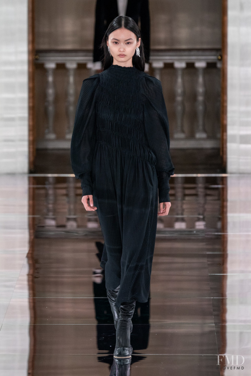 Cong He featured in  the Victoria Beckham fashion show for Autumn/Winter 2020