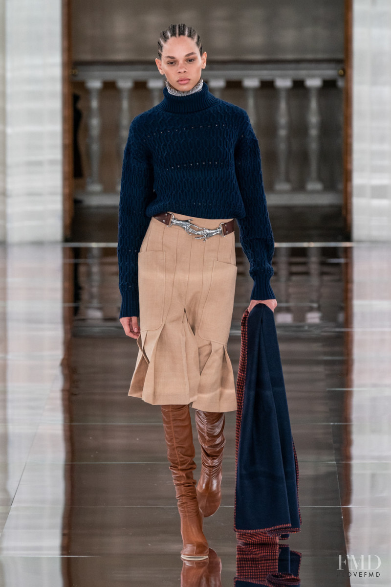 Hiandra Martinez featured in  the Victoria Beckham fashion show for Autumn/Winter 2020